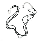Triple Strand of Shimmering Black Spinel - Q Evon Fine Jewelry