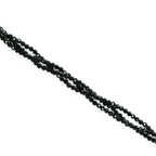 Triple Strand of Shimmering Black Spinel - Q Evon Fine Jewelry