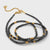 14k Black Diamond Asymmetrical Adjustable Necklace