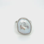 Silver Baroque Pearl Ring